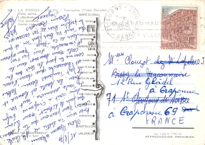 La Pineda - Salou (Costa Dorada) — vue aérienne — éditeur 'La Colondrina' n° 561 — पीछे