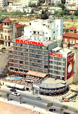 Hôtel Nacional — vue aérienne — éditeur NEVCOLOR, série AE. 332