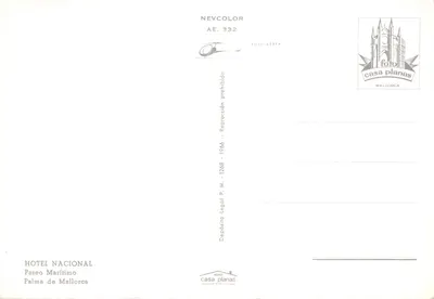 Hôtel Nacional — vue aérienne — éditeur NEVCOLOR, série AE. 332 — पीछे