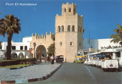 Port El Kantaoi — Porte d'entrée avec tour médiévale — Imp. Carte d'Or