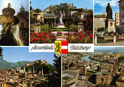 Salzbourg — vue panoramique et monuments — éditeur MM-Verlag, n° FS 396