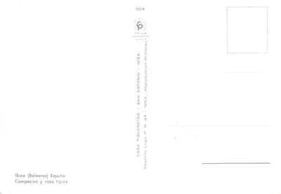 Ibiza (Baleares) — maison de campagne typique — éditeur foto cine casa plana mallorca, n° 104 — पीछे