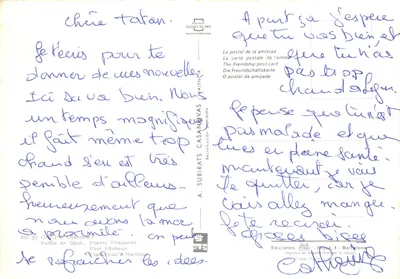 Calpe — Rocha de Calpe — editor A. SUBIRATS CASANOVAS — Verso