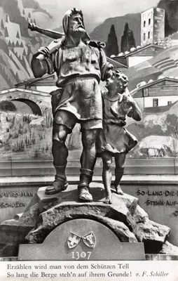 Statue du Schützen Tell — monument à Tell à Lucerne — éditeur : 10572