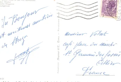 Grand Hôtel et des Rives Borromées — vue panoramique avec palmiers et lac — éditeur Brunner & C. et n° 4-23 — पीछे