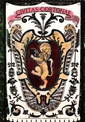 Cortona — blason de la ville — éditeur FOTO-STAMPA ANGELI - TERNI, n° 129 Firenze