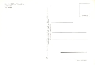 Gérone — vue aérienne — éditeur COBAS & Cia — पीछे