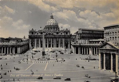 Città del Vaticano - Piazza S. Pietro e Basilica — éditeur 'Citta del Vaticano' imprimé en bas