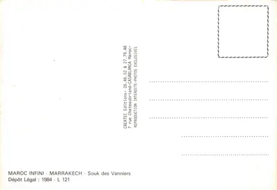 Marché aux paniers — Souk des Vanniers à Marrakech — Éditions CREATEC — पीछे