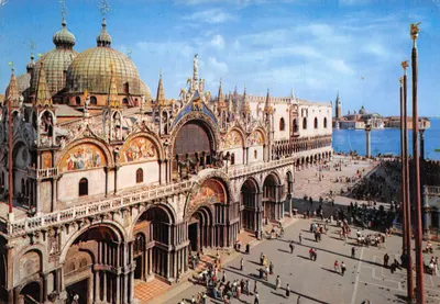 Venise - Basilique Saint-Marc et petite place Saint-Marc — éditeur VENEDIG - Ediz. B.S. - V. n°6