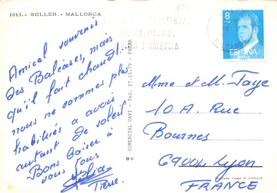 Soller — Tramway et cathédrale — Éditeur : Comercial Cavi — पीछे