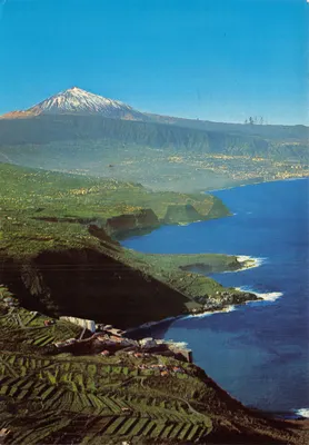 Vue de la côte nord de Ténérife — Teide en arrière-plan — éditeur EUROAFRICANA DE CANARIAS, S.A. n° 130