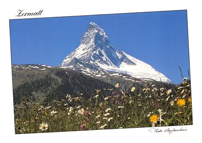 Zermatt — le Matterhorn enneigé — Photo Klopfenskein