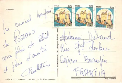 Fossano — vue de la cathédrale et du quartier — Éditions Frascati — पीछे
