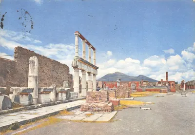 Pompeii — Forum et Temple de Jupiter — éditeur Ricordi S.p.A. Milano