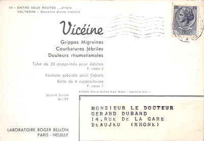 Volterra — Couvercle d'urne cinéraire — RICORDI Officine Grafiche S.p.A. — Imprimé en Italie — 뒷면