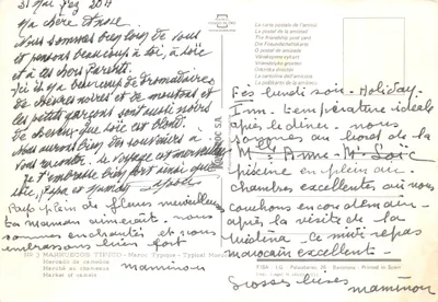 Marché de chameaux — Maroc — éditeur FISA - I.G. - Palaudarias, 26 - Barcelone — पीछे