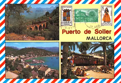 Puerto de Soller — vue du viaduc, du port et du funiculaire — éditeur COFIBA Distribuciones, S.A