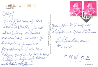 Puerto de Soller — vue du viaduc, du port et du funiculaire — éditeur COFIBA Distribuciones, S.A — पीछे