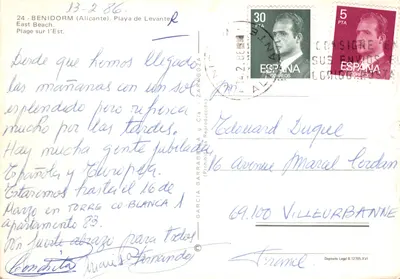 Benidorm (Alicante) — Plage de Levante — éditeur GARCIA GARRABEA Y CIA. - ZARAGOZA — पीछे