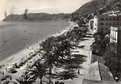 Allassio - Riviera dei Fiori - Spiaggia di Ponente — Hôtel Méditerranée, éditeur Photo Romanisio, n°4
