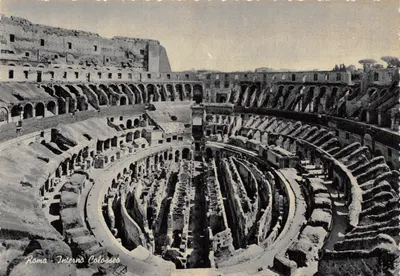 Roma - Interno Colosseo — vue intérieure du Colisée, éditeur Stab Grufico Caffè d'Arte Milano