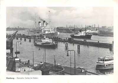 Hamburg — Dampfer Italia au port — éditeur Verlag Heinrich Hönne, photo Erich Andres, n° 21