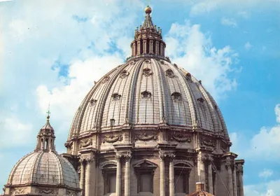 Dôme de Saint-Pierre — vue de la coupole de la basilique Saint-Pierre à Rome — éditeur PLURIGRAF TERNI, n°230