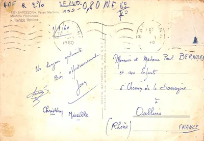 Barcelone — Promenade Maritime — éditeur Garcia Garrabella & Cia S.R.C — पीछे