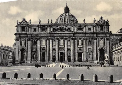 Città del Vaticano - Piazza S. Pietro - La Basilica — éditeur Stab Gravure, Impr. Capelle, Milan