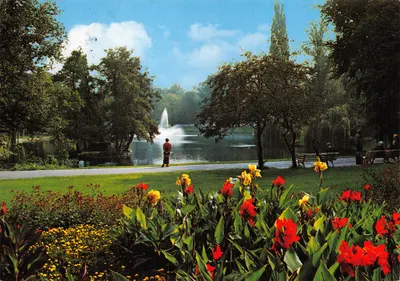 Ostpark mit Schwanenweiher — Landau/Pfalz — éditeur Anco, n° 1710