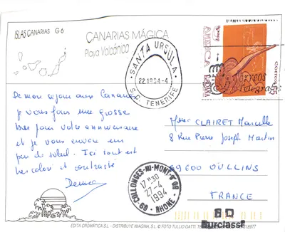 Plage volcanique — vue de Playa Volcánica avec le volcan de Ténérife en arrière-plan — éditeur EDITA CROMÁTICA S.L — पीछे