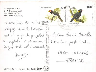 Ceylon — paysages et traditions — éditeur Ceylon * Heimat des Gold-Teefix — पीछे
