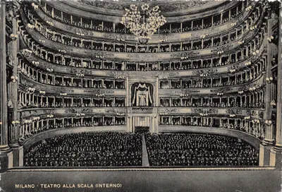 Milano - Teatro alla Scala (interno) — vue intérieure du théâtre, éditeur Sich Grafica Cestore Capilla-Ni.48