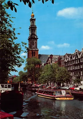 Amsterdam — Westertoren vu du canal — éditeur SLEIDING