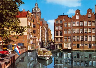 Amsterdam — Canal avec écluse 't Kolkje — éditeur Wanders-Amsterdam