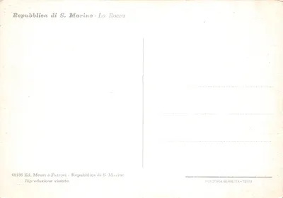La Rocca — château fort sur falaise — Ed. Morri e Fattori, n° 68138 — पीछे