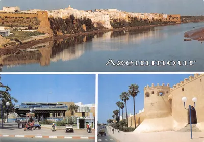Azemmour — vue panoramique et rempart — CREATEC Editions