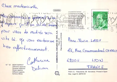 Montserrat — différents aspects — éditeur COMERCIAL ESCUDO DE ORO, S.A. n° 51 — पीछे