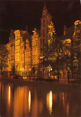 Amsterdam — Keizersgracht avec façades caractéristiques — éditeur gebr. spanjersberg, n° A 86