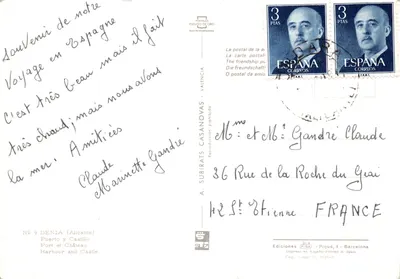 Denia (Alicante) — Port et Château — Éditions Piquéd, n°9 — पीछे