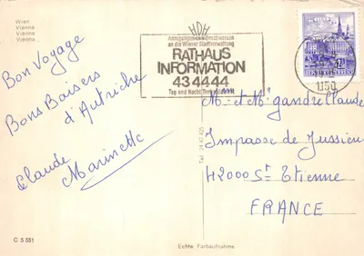 Vienne — vue panoramique avec édifices emblématiques — éditeur BELVEDERE, n° C 5 551 — पीछे
