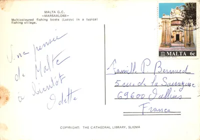 Marsaxlokk — village de pêcheurs — éditeur THE CATHEDRAL LIBRARY, SLIEMA Malta — पीछे