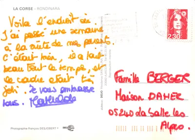 Rondinara — baie et île — édition DESJO — पीछे