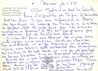 Afrique en couleurs — Séance de tam-tam — Éditions HOA-QU — पीछे
