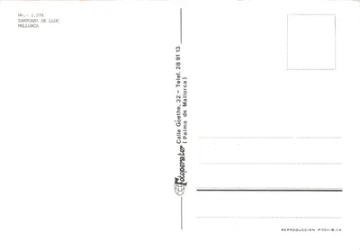 Sanctuaire de Lluc — vue aérienne du complexe monastique — éditeur Volooperador — पीछे