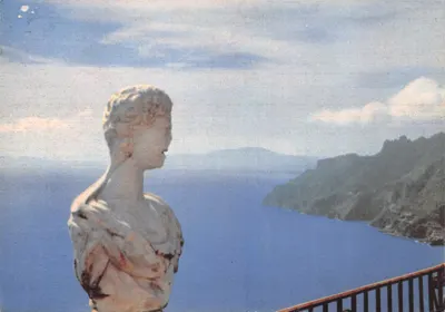 Buste antique — vue sur la mer et les montagnes — RICORDI Officine Grafiche S.p.A. Milano