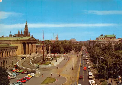 Vienna - The Ringstrasse, Houses of Parliament, the Town Hall and the Old Imperial Theatre — éditeur RAO-COLOR, n° R 283