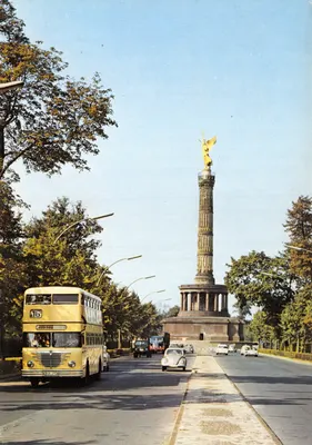 Berlin — colonne de la Victoire (Siegessäule) sur l'avenue Hofjäger-Allee — éditeur ANCO Lux