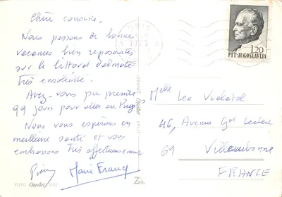 Omiša — vue panoramique et monuments — éditeur FOTO Ozeha — पीछे